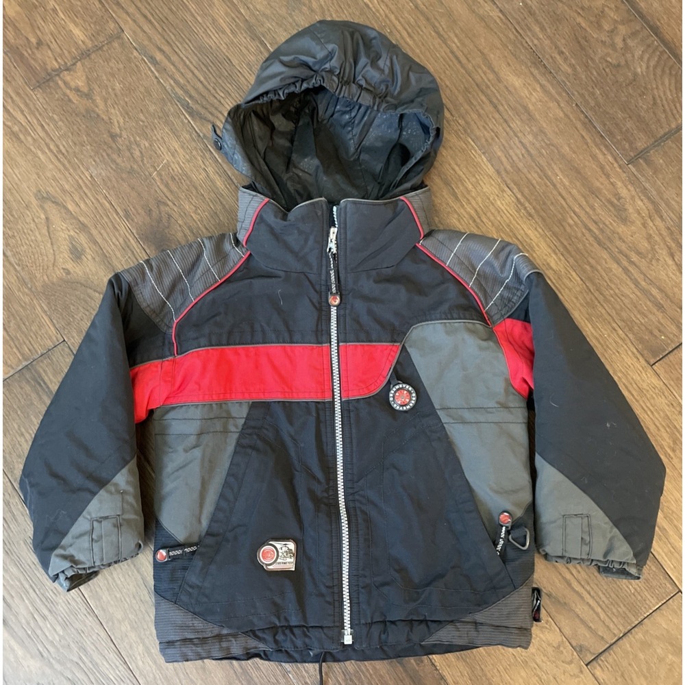 Obermeyer Little Boys Size 5 Ski & Winter Jacket In Red & Black